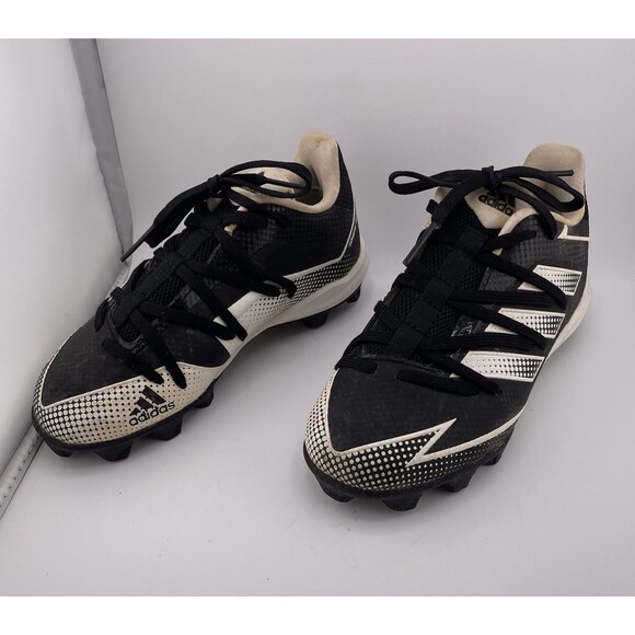 Adidas Baseball Cleats Boys Size 13Y Black Afterburner 7 MD (EG7624) - Picture 3 of 6